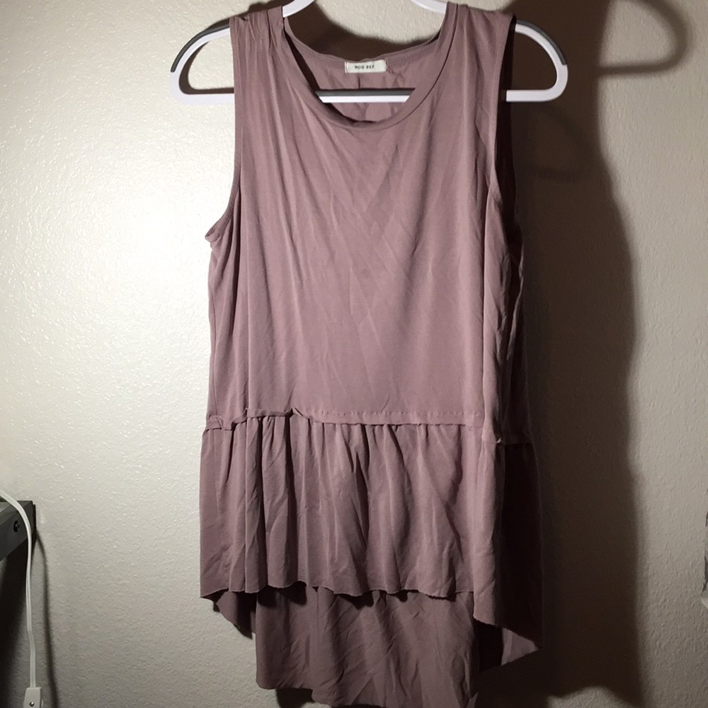 Mauve/Lavender Hi Low flowy Tank